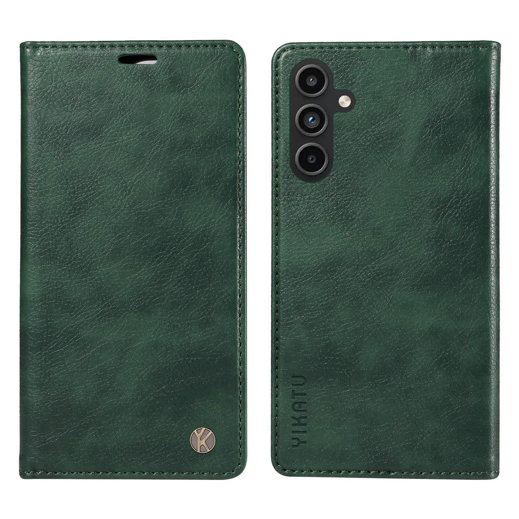 YIKATU YK-006 For Samsung Galaxy A15 4G/5G Case Anti-scratch Wallet Leather Phone Cover