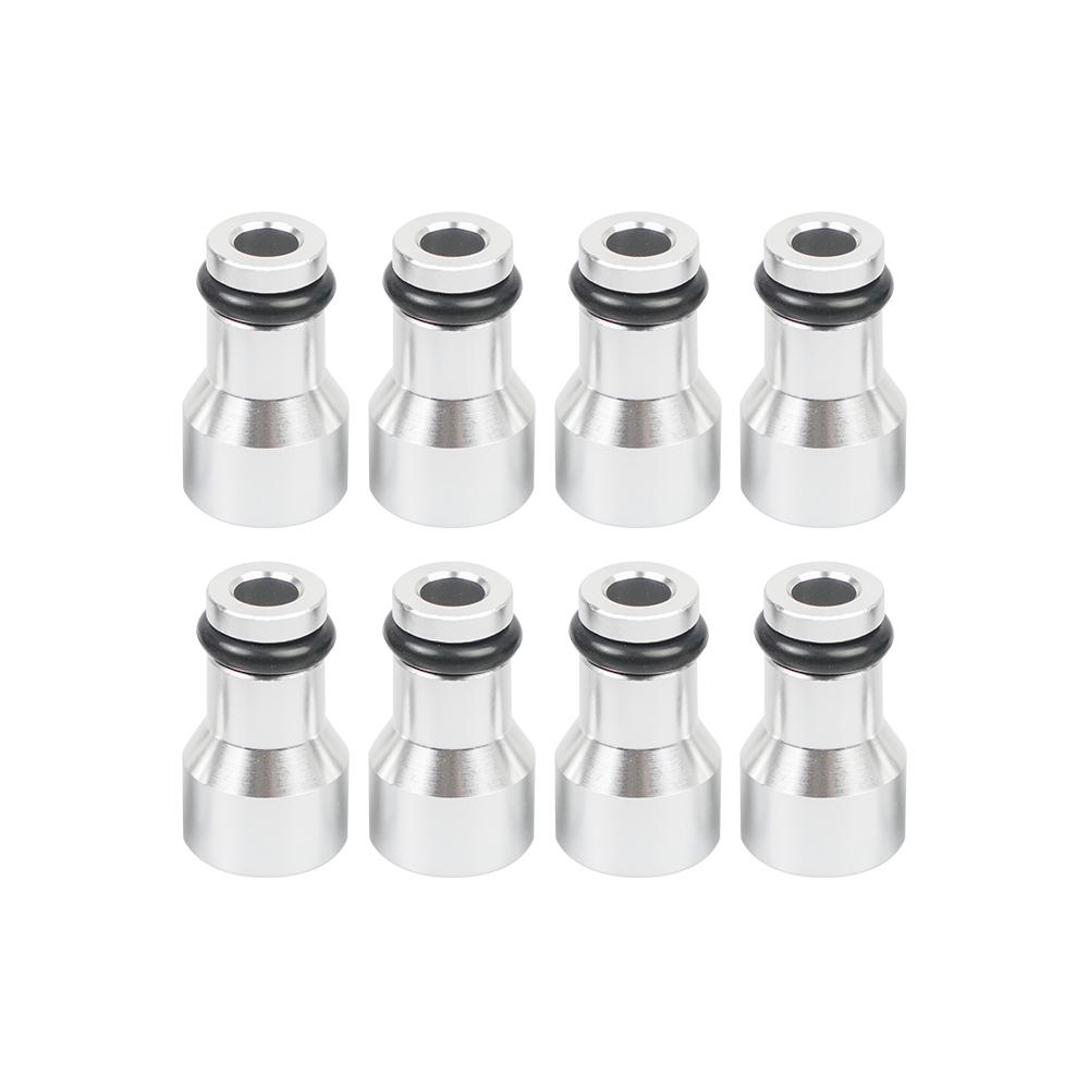 551371 8PC Fuel Injector Spacers Convert LS1 Fuel Injector To LS Truck Injector Silver FP-1101