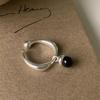 Sterling Silver Niche Design Open Ring: Korean Style, Stackable, Colorfast, Light Luxury