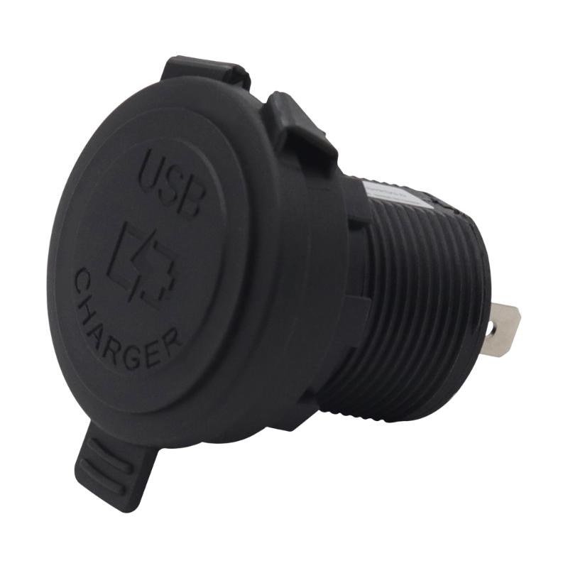 

12-24V Double Port USB Power Outlet Car Phone Charging Socket Car SUV Vehicle USB A Type-C Fast Charging Adapter Socket 1