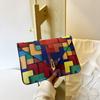 Stylish Colorful Envelope Bag Trendy Fashionable Pu Handbag For Women Casual Use