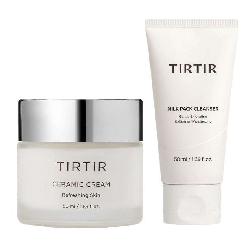 TIRTIR Ceramic Cream 50ml + Milk Pack Cleanser 50ml