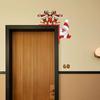 Santa Door Corner Santa Claus Elk Sign Reindeer Santa Claus Door Frame  Indoor
