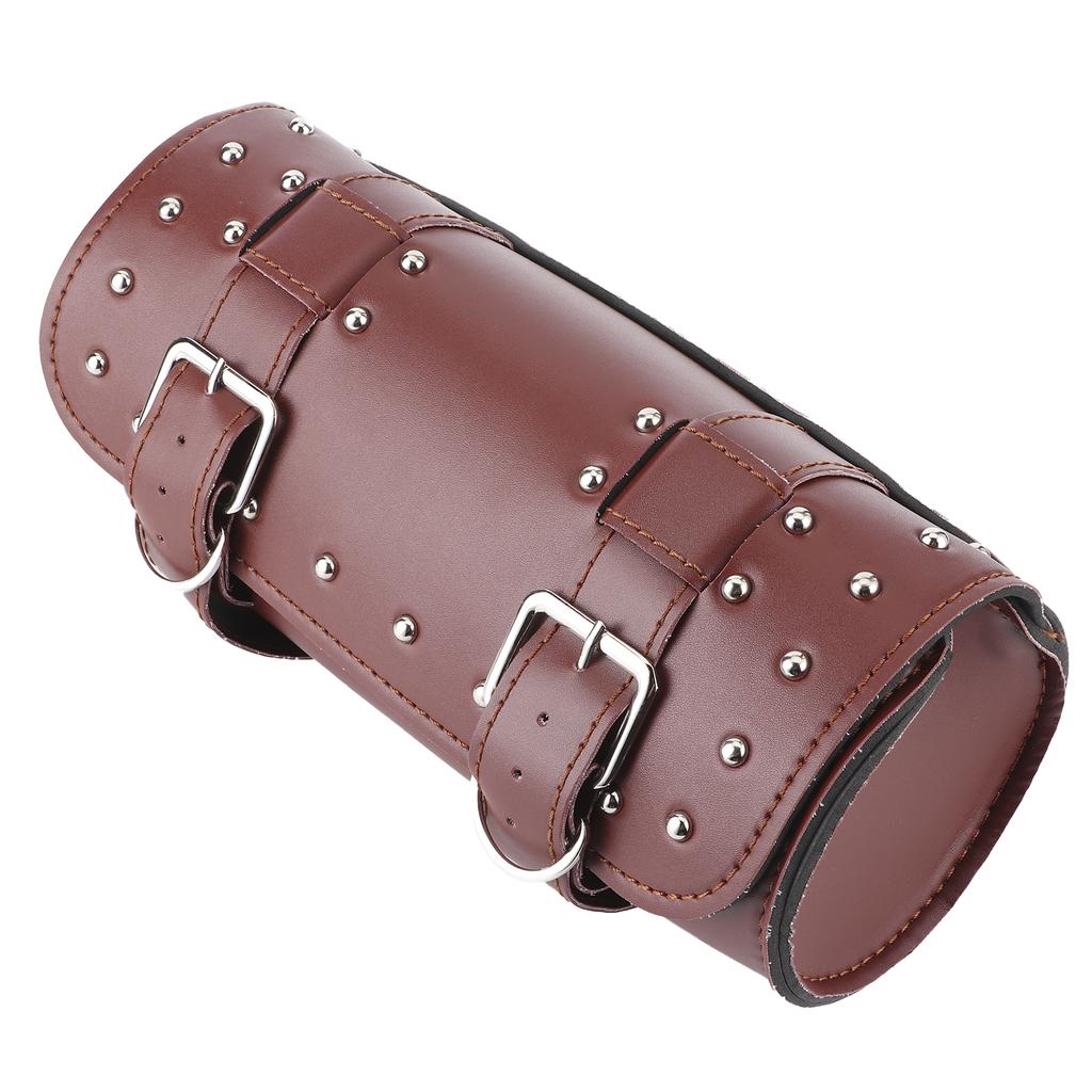   Motorcycle Bag PU Leather Saddlebag Motorbike Roll Luggage Motor Replacement