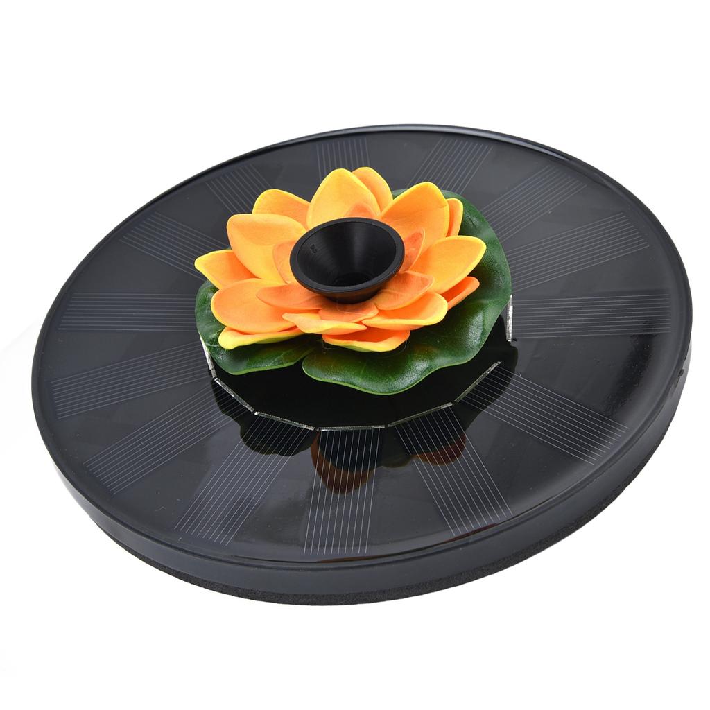 Lotus Solar Fountain Water Pump Floating Mini Solar Powered Water Fountain for Birdbaths Garden Pond Pool Outdoor