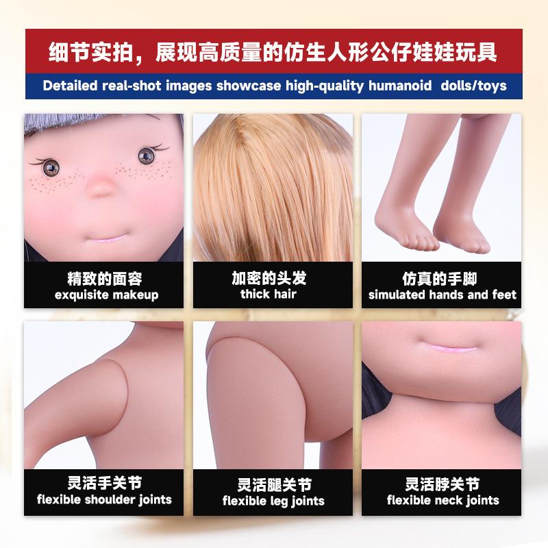 New Mia 24Cm Vinyl Naked Dolls With Movable Joints Waldorf Diy Custom Play Dolls For Kids Pretend Play Handmade Craft Toys