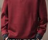 Men's Retro Fleece-Lined Color Block Denim Polo Hoodie