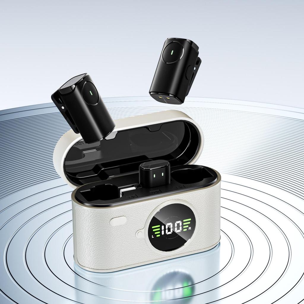 SX101 Wireless Lavalier Mic: AI Noise Reduction & HD Recording for Streaming