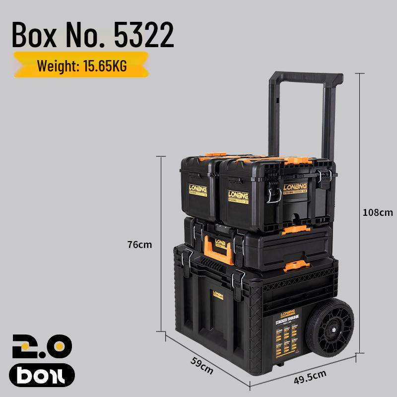 Longbang 2.0 Industrial Multifunction Stackable Tool Storage Suitcase