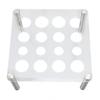 Chess Piece Die Crafting Holder 16 Holes Acrylic Board and Aluminum Support Rods for International C