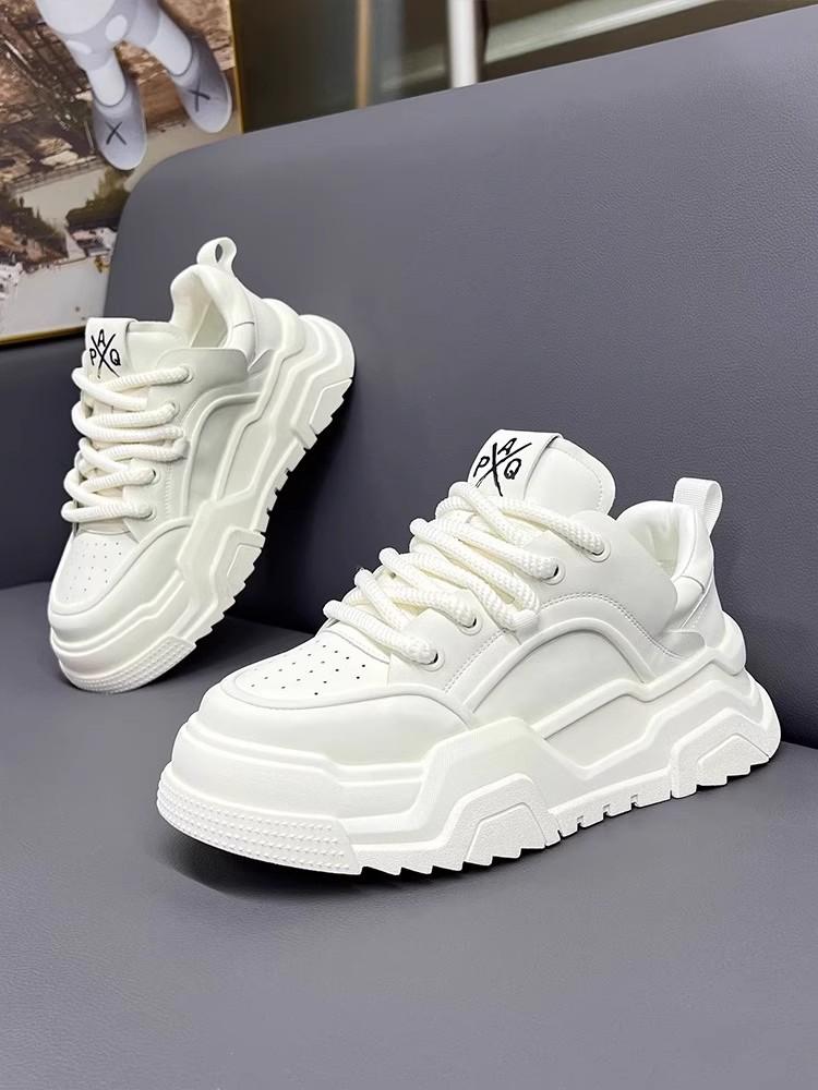 

New summer heightening thick-soled small white board shoes bread shoes casual sports trendy shoes 39.0 белый