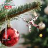 1/4 2D Plane Christmas Floral Pattern Airplane Suitable for Car Home Festival Decoration Christmas Tree Pendant Christmas Gift