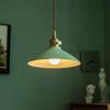 Retro Style Green Glaze Ceramic Pendant Light - Japanese-Inspired Decorative Lighting for Restaurants and Bars