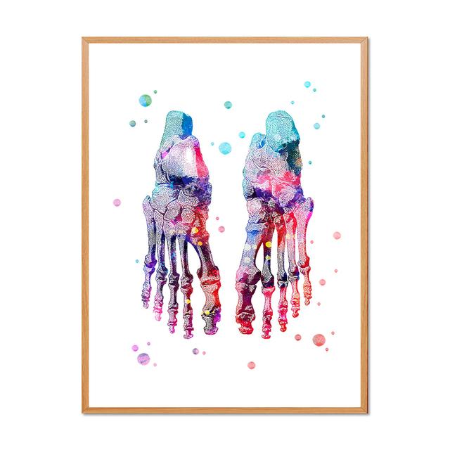 Human Skeleton Medical Anatomy Diagram Decorative Painting Limbs Structure Diagram Poster Room Wall Art Prints Modern Home Decor No Frame