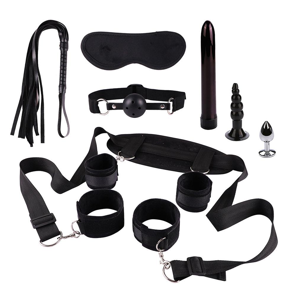 BDSM Adult Sex Toys Plush Handcuffs Strap Whip Rope Sexy Bed Restraints Bandage Couples Sex Toys Sexual Toy Adult Kits