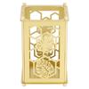 3 Pcs Gold Pen Holder Hollow Golden Monstera Pattern Desktop Metal Storage Container Office