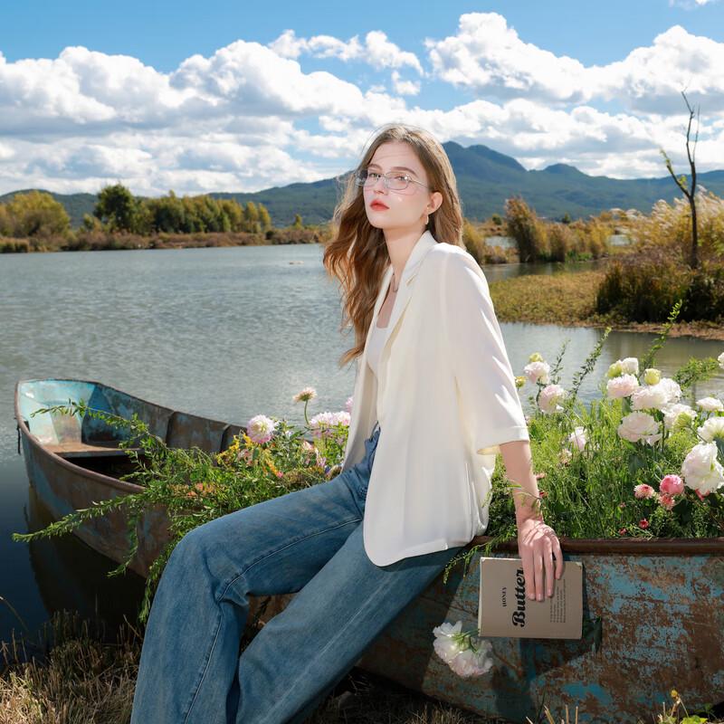 

Женский свободный блейзер с семью рукавами XL