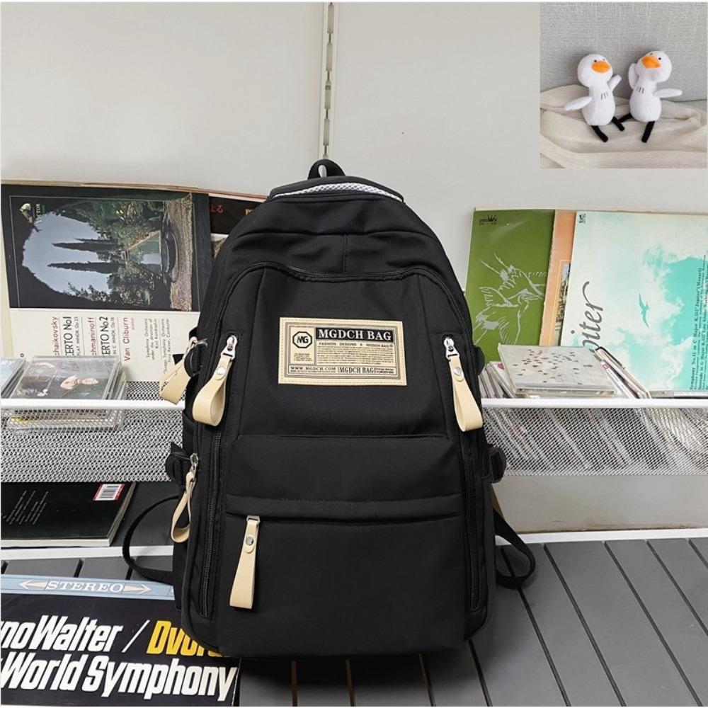 Casual Versatile School Bag College Students Junior High School Students Large Capacity Simple Backpack Computer Backpack Men's and Women's Fashion