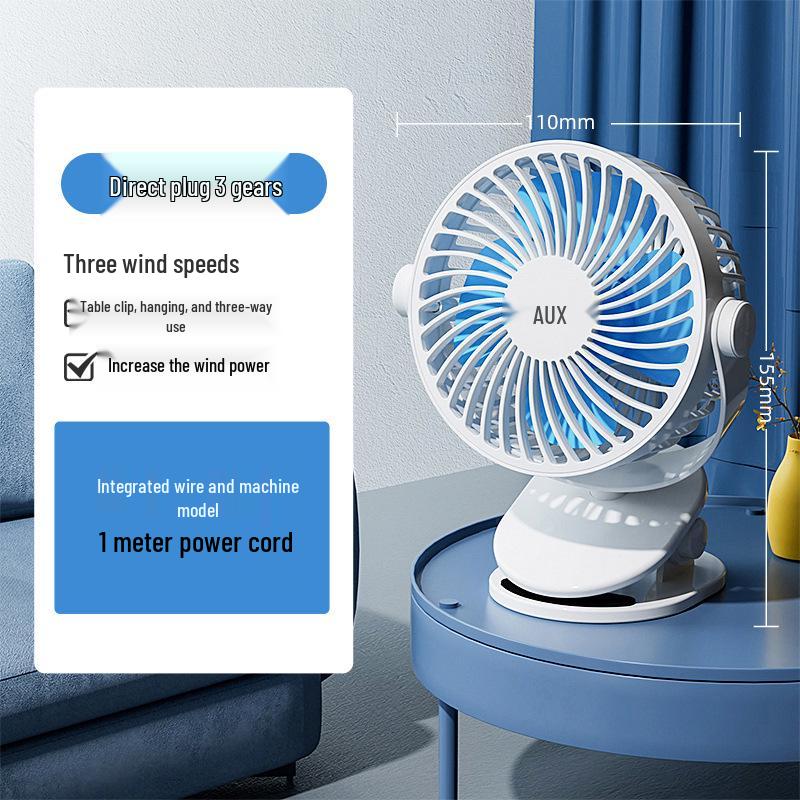 Mini USB Bedside Fan: Portable, Electric Desk Fan for Dorms & Homes 4 inch