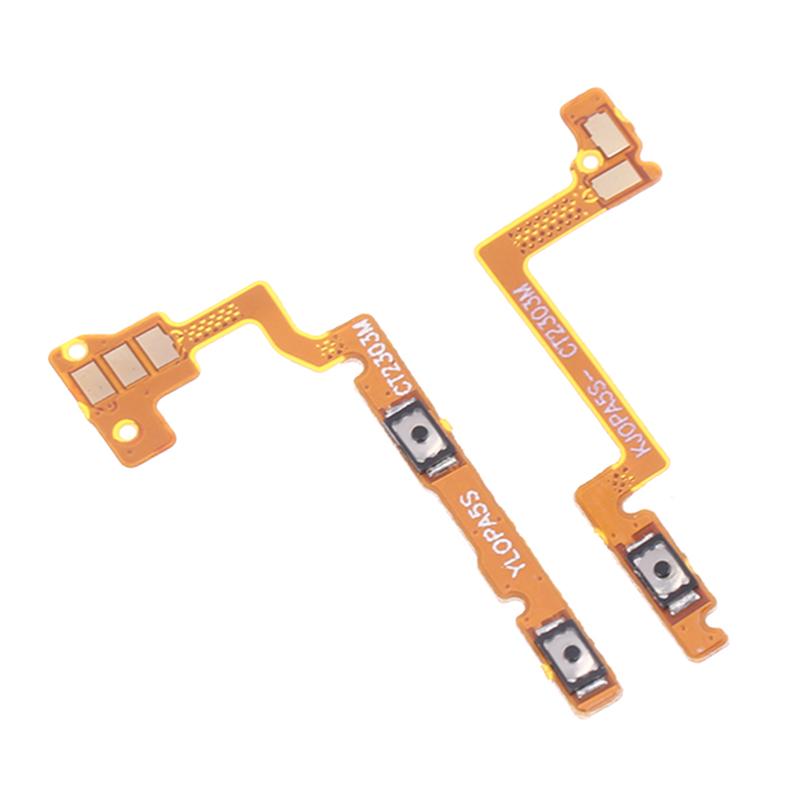 1 Piece Power On / Off Switch Button Side Volume Up Down Buttons Flex Cable Replacement Parts For Oppo A5S A7N
