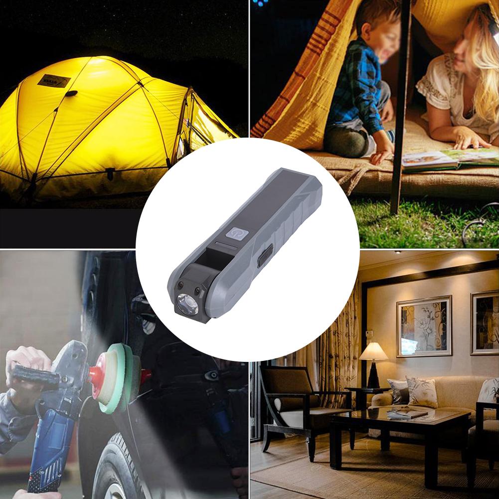 COB LED Foldable Work Light Flashlight with Tail Magnet Emergency Camping Portable Maintenance Work