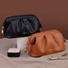 Travel Cosmetic Bag 10x21x12cm PU Leather Large Capacity for Woman and Girls Keeping Cosmetics Organized