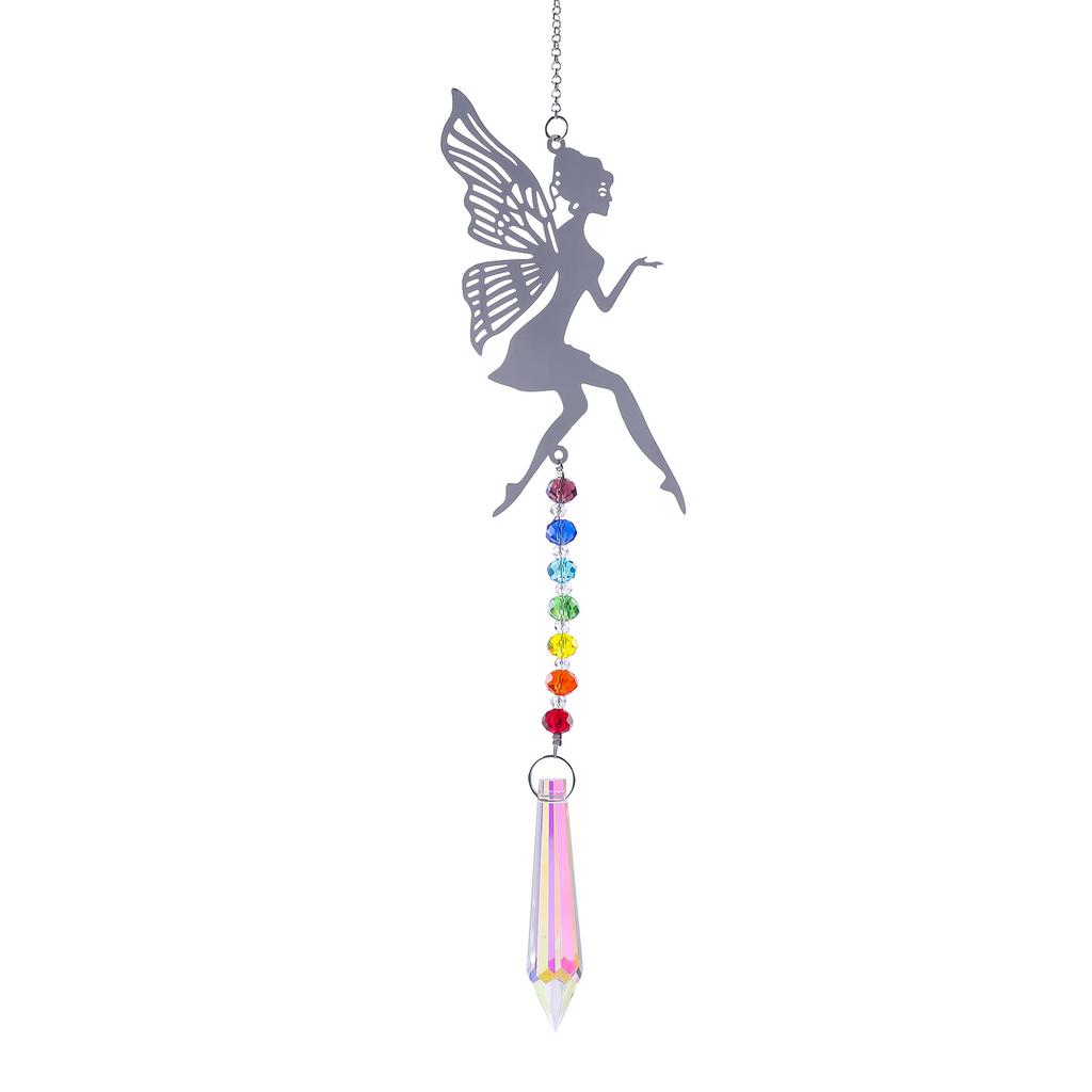 Crystal Suncatcher Sun Moon Stars Prism Beads Rainbow Balls Tear Drops Sun Catcher for Garden Decoration Hanging Windows Pendant