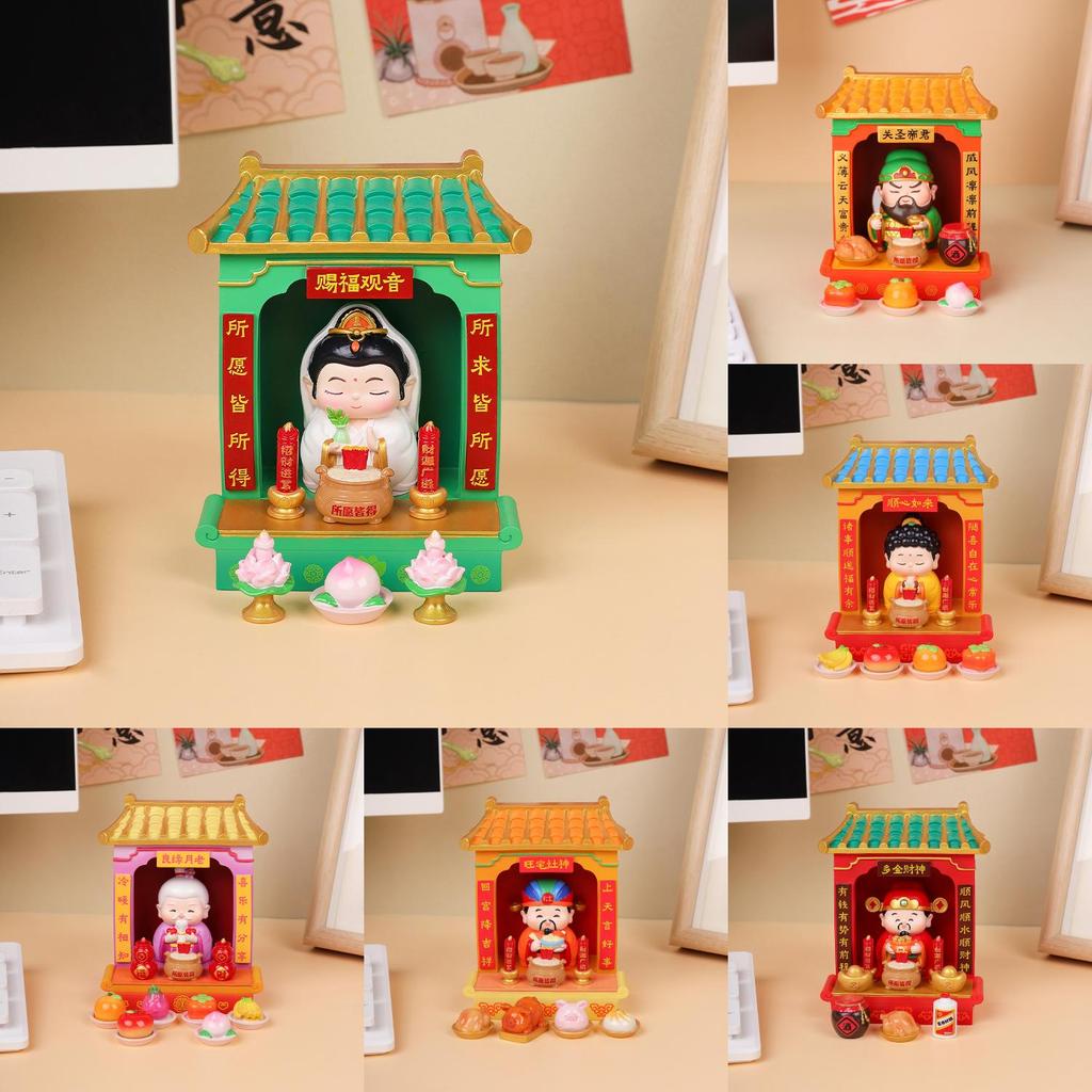 Resin God Statue Gift For Office Home Decor With Wealth God Figurine For Celebrations And Gifts