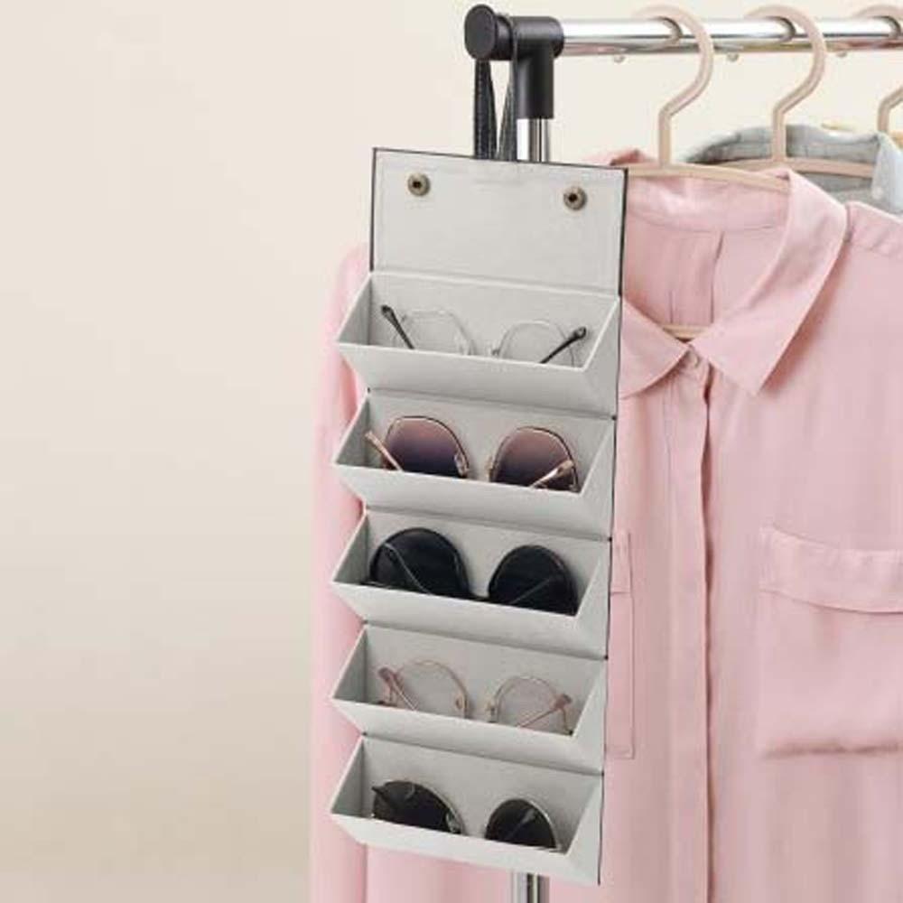 Portable Folding Glasses Storage Box Large Capacity Eyewears Protective Case  Men