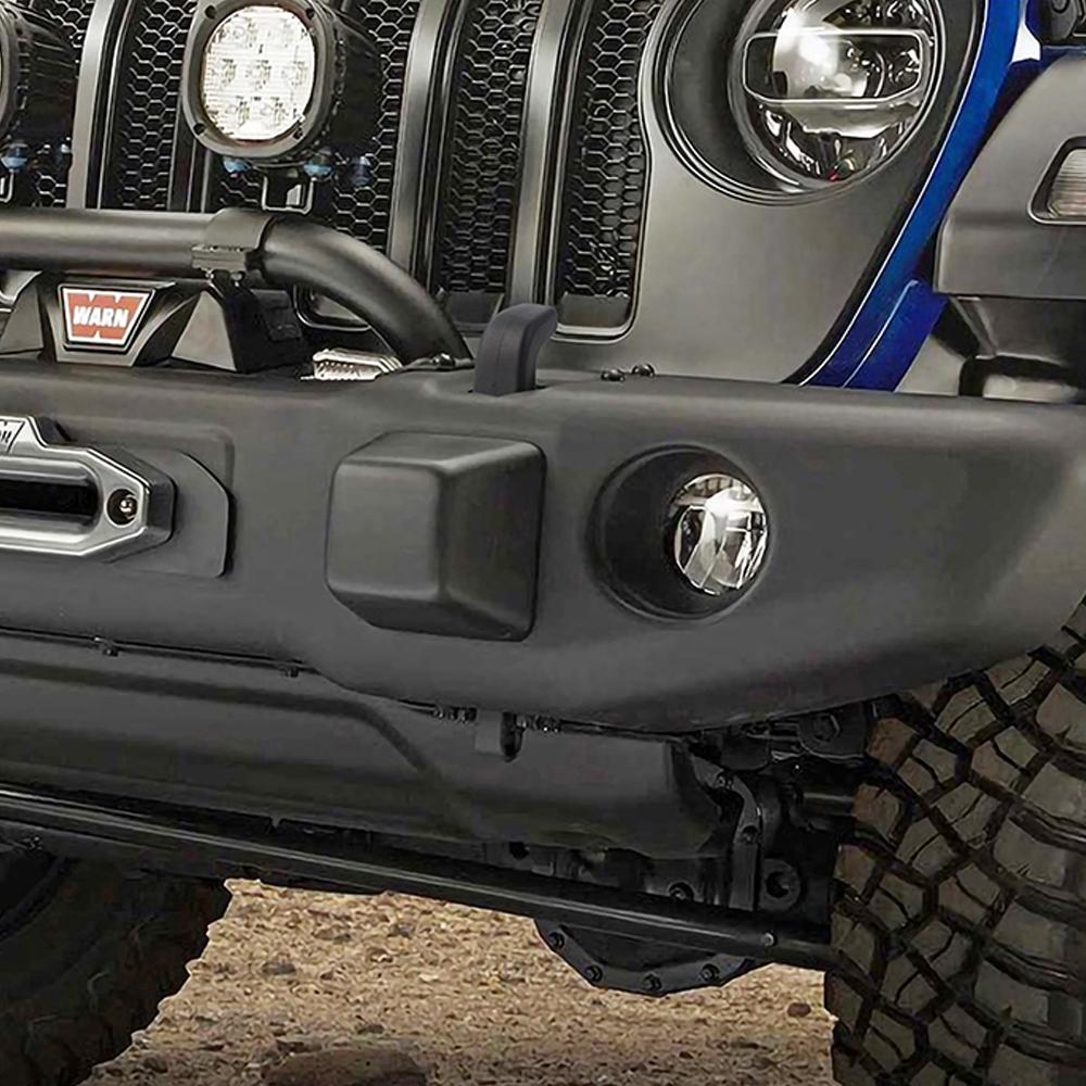 Car Front Bumper Tow Trailer Towing Bars Hook Protection Cover for Jeep Wrangler JK JL Gladiator JT 2007-2026 Exterior Accessory