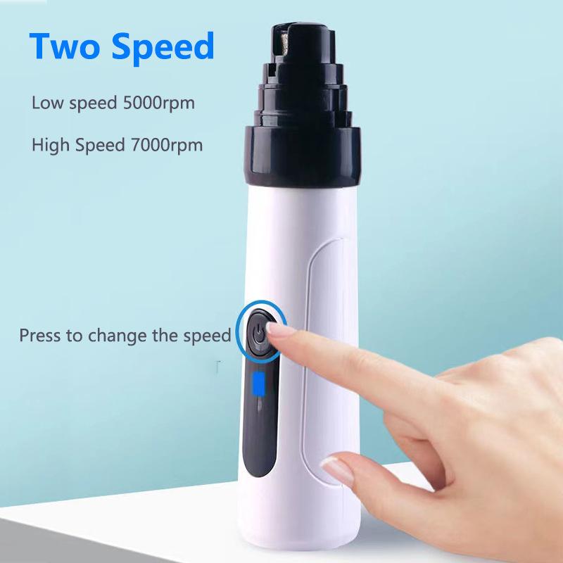 Heusom Tichý Groom Pro Bruska na nehty Heusom Zastřihovač psích nehtů USB Nabíjení Bruska na nehty pro domácí mazlíčky Super Tiché Kleštičky na nehty pro domácí mazlíčky