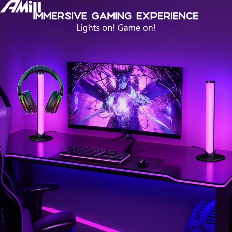 RGB Intelligent E-sports Atmosphere Light, Headphone Stand Office Desk Accessory, with 1 Headphone Stand, RGB Lighting Mode