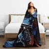 Super Soft Ivan Alien stage Anime Throw Blanket Premium Flannel Fleece Lightweight  Bed Blanket Fuzzy Plush Blankets All Season