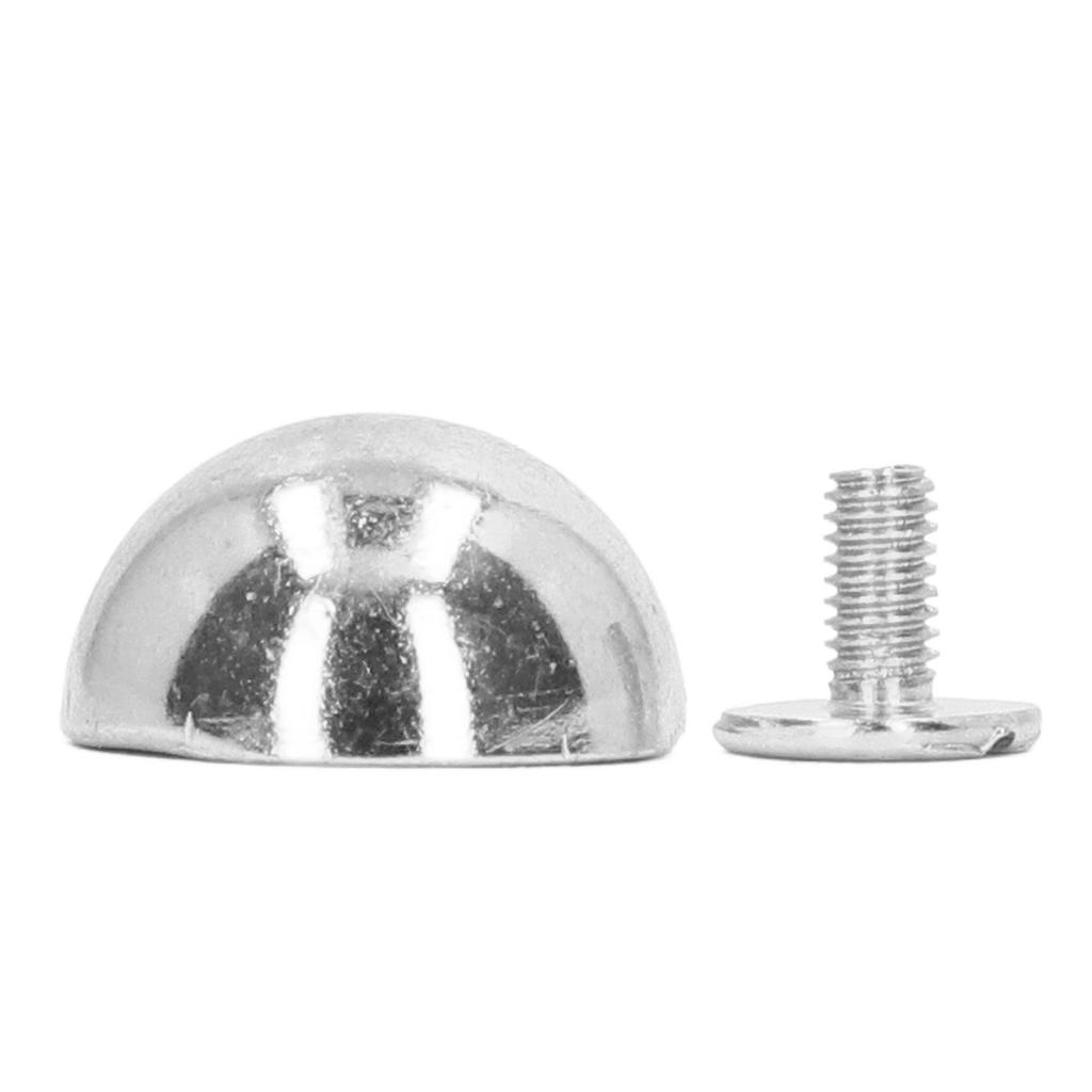 100 Set Round Head Stud 15mm Plated Alloy High Hardness Gold Silver Color Leather Rivets for Leather Clothes Bag