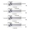 Aluminum Alloy Dessert Scooper Ergonomic Handle Melon Ball Spoon Multipurpose Ice Cream Scoops With Ergonomic Grip