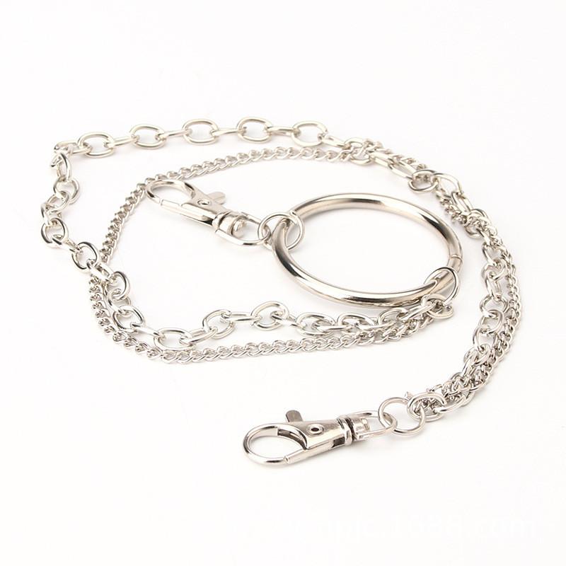 European Style Silver And Gold Chain Belt With Electroplated Finish For Men Women