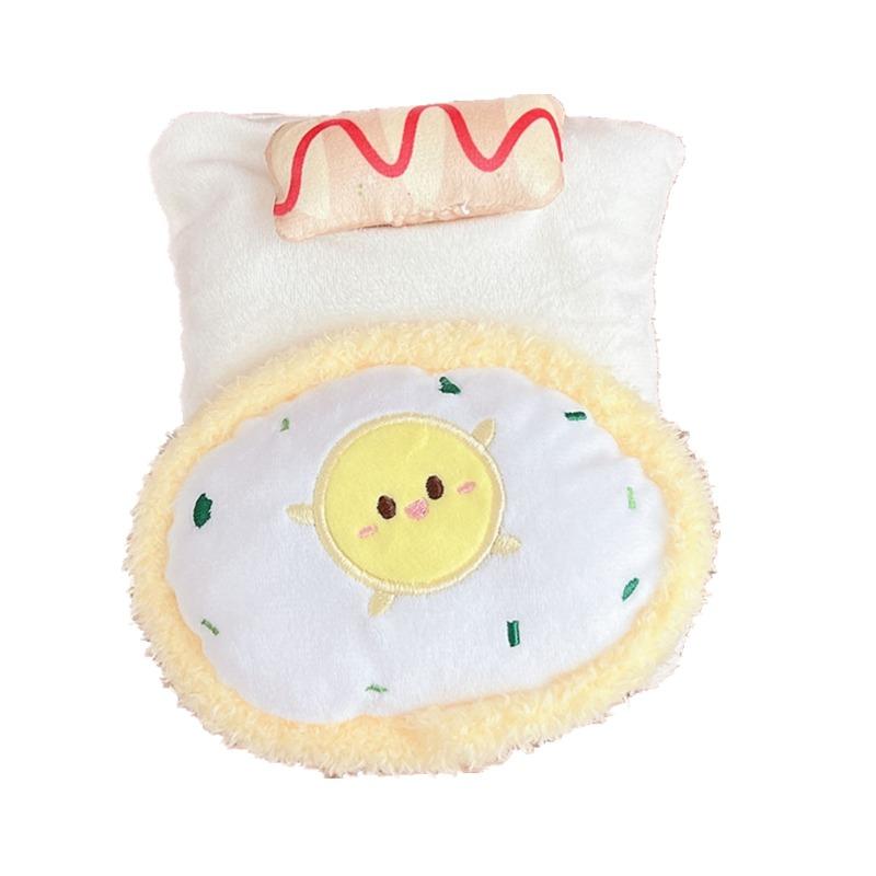 (ohne Puppe) für 17 cm Labubu niedliches und bequemes Babybett Zuhause warm niedliche Babyaccessoires Puppendecke Kissen Schlafsack Set