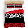 Nordic Zebra Animal White Duvet Cover with Pillow Case Custom 3pcs Bedding Set Quilt Cover Double Bed Home Textile