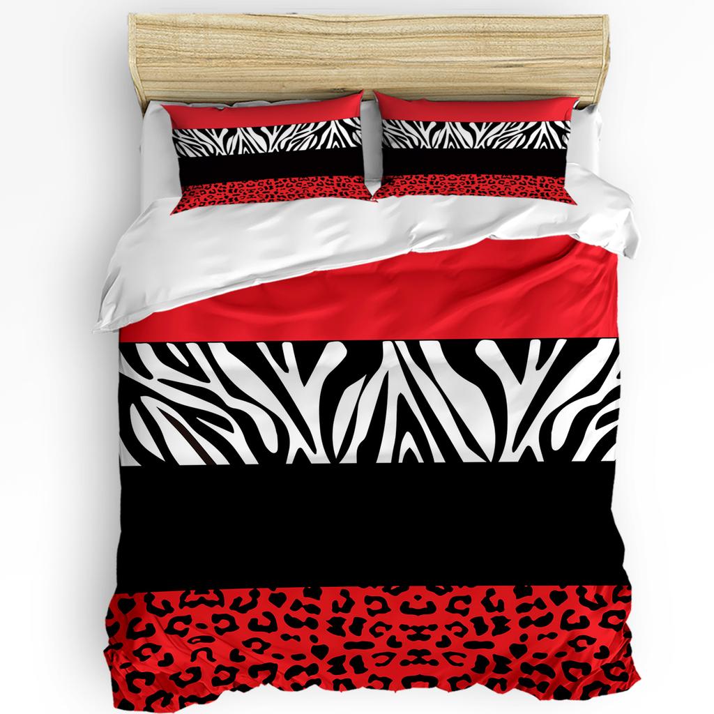 Nordic Zebra Animal White Duvet Cover with Pillow Case Custom 3pcs Bedding Set Quilt Cover Double Bed Home Textile
