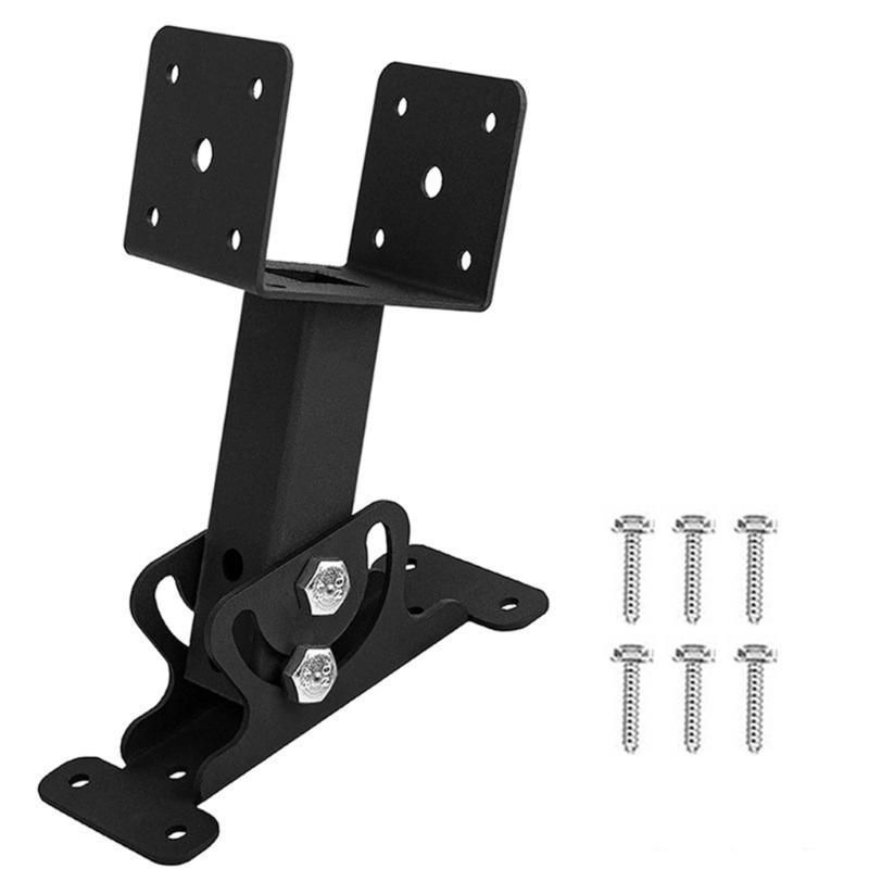 

Pergola Roof Risers Beam Brackets, Heavy Duty Metal Roof Mounting for Gazebo Adjustable Angle Support Outdoor Structures 1