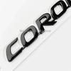 3D glossy black silver letters For  Corolla Trunk Emblem Badge Stickers  car accessories modified car sticker