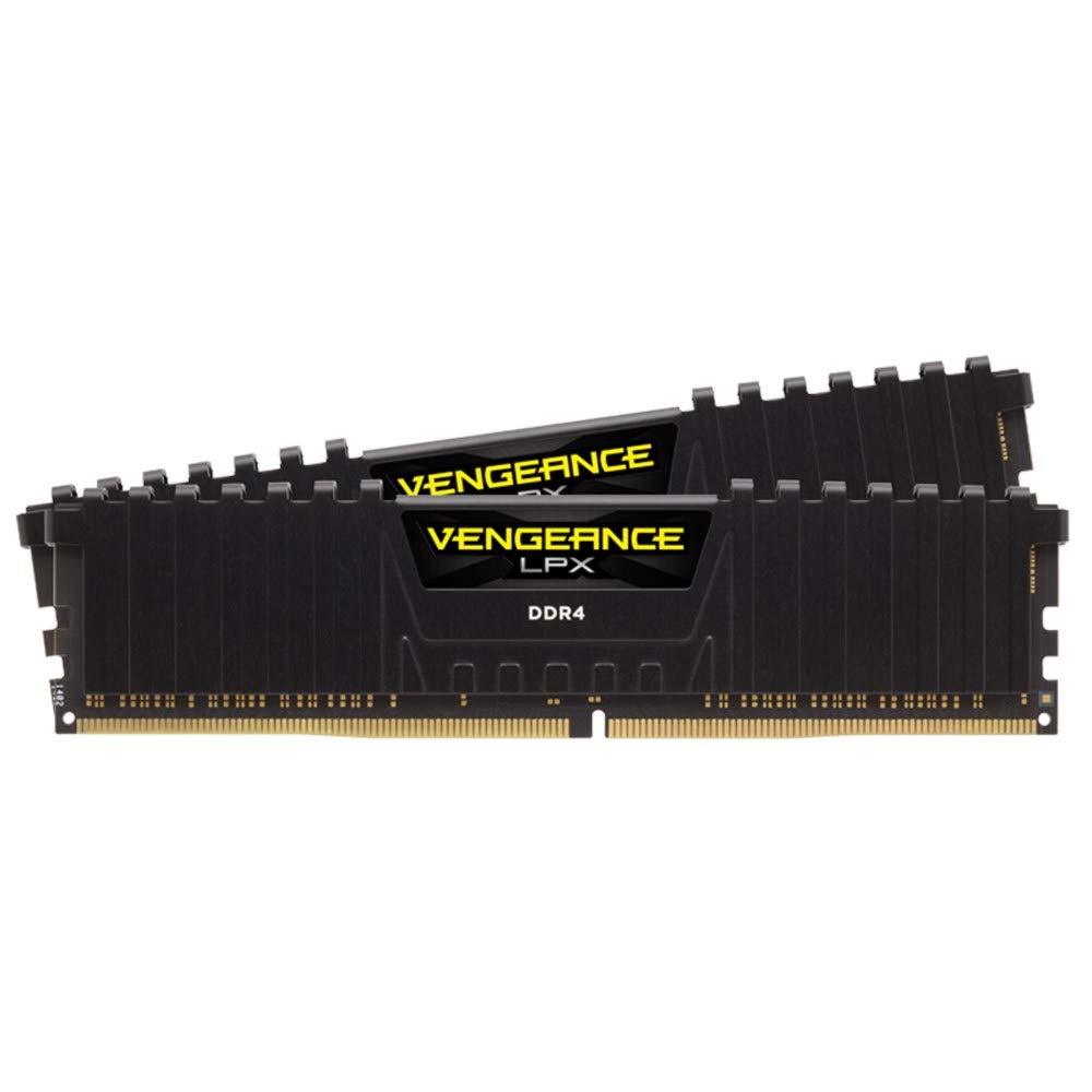 

CORSAIR Desktop PC Memory VENGEANCE LPX Series 16GB x CMK16GX4M2Z3200C16 DDR4-3200MHz [8GB 2] чорний