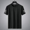 Summer Fashion Trend Drape Round Neck Men's Short-sleeved T-shirt Mesh Breathable Cool Feeling