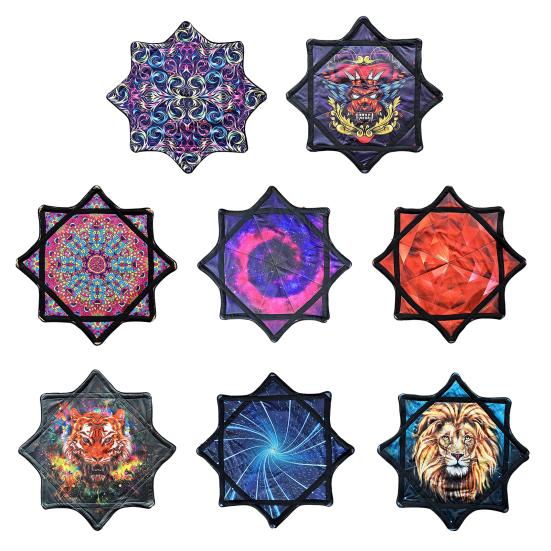 Flowstar Octagonal Scarf Juggling Toy for Beginners Double-Sided Print Cloth Fun Skill