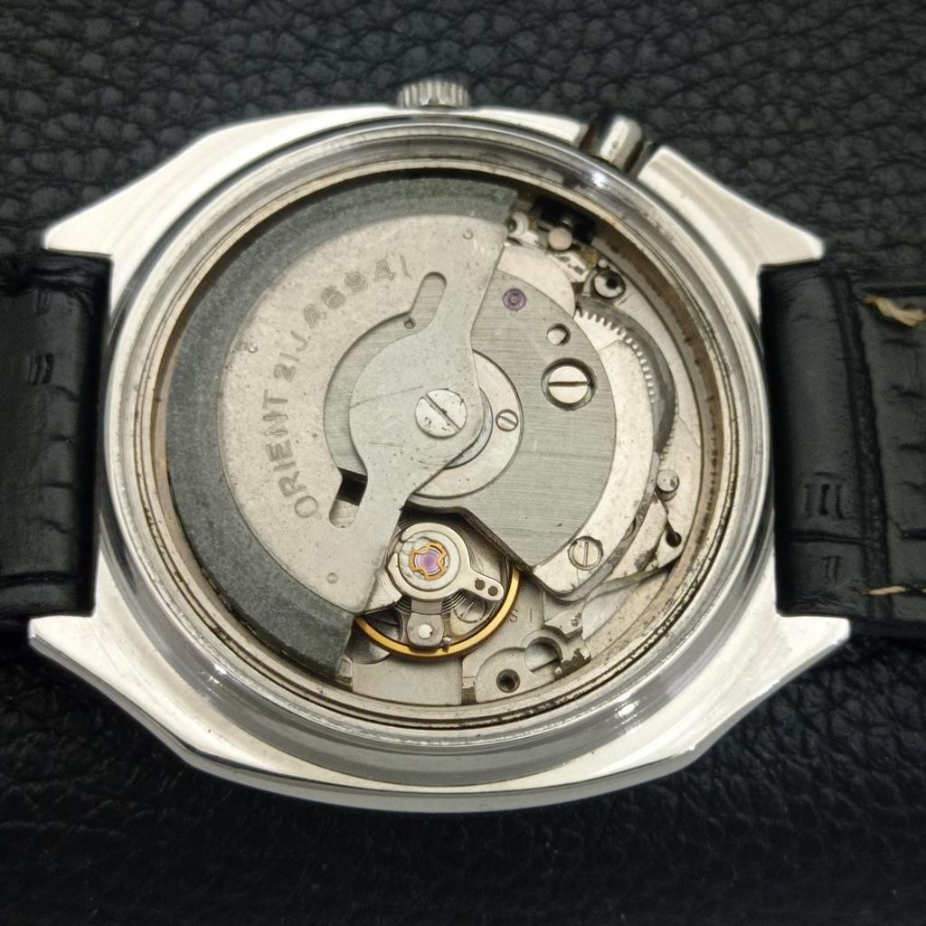 VINTAGE ORIENT CRYSTAL AUTOMATIC JAPAN 46941 MENS ORIGINAL DIAL WATCH a703357-1 R213b-a703357