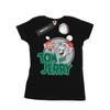 Tom And Jerry Womens/Ladies Christmas Greetings Cotton T-Shirt