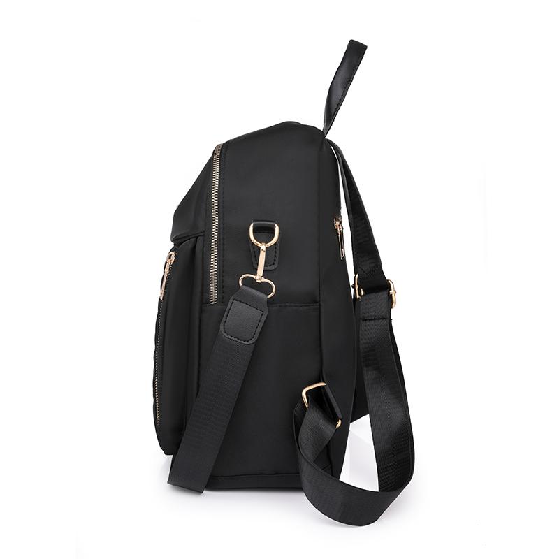 Plecak na co dzień, rombowy, pionowy zamek błyskawiczny, damski lekki plecak