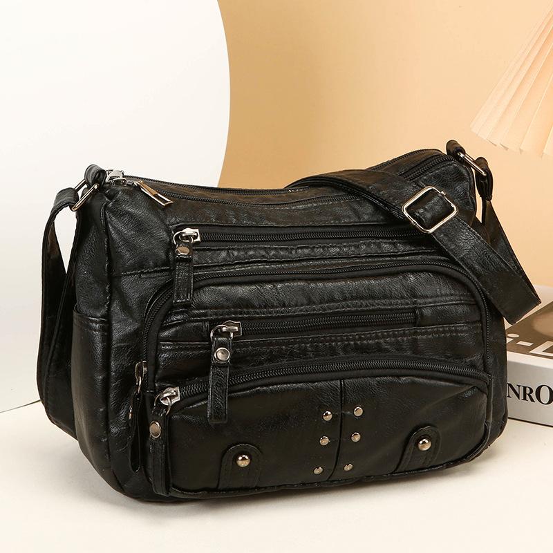 Women's Crossbody Bag Vintage Multi-Layer Shoulder Bag