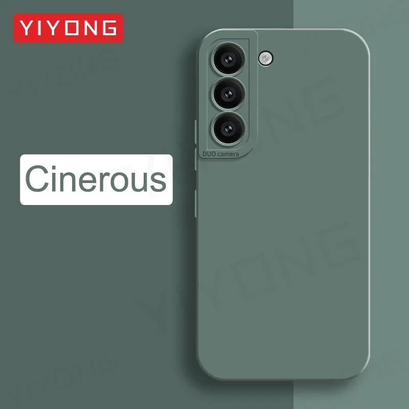 S22 Case Square Liquid Silicone Soft Cover For Samsung Galaxy S22 S25 Ultra S23 S24 Plus S22+ S23+ S24+ S25+ Phone Cases