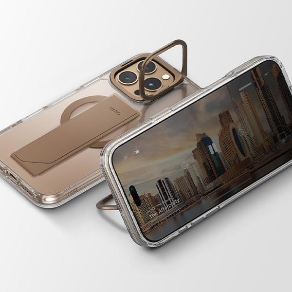 Uniq Etui Heldro Max Iphone 16 Pro 6.3  Magclick Charging Przezroczysty/Clear Lucent